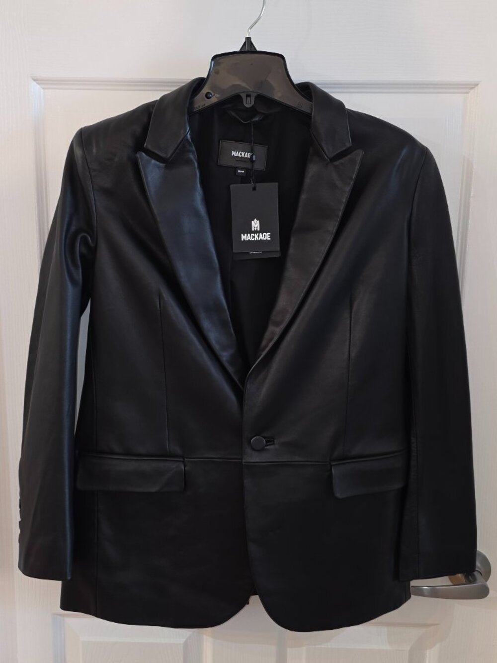 MACKAGE Caprice Leather Blazer